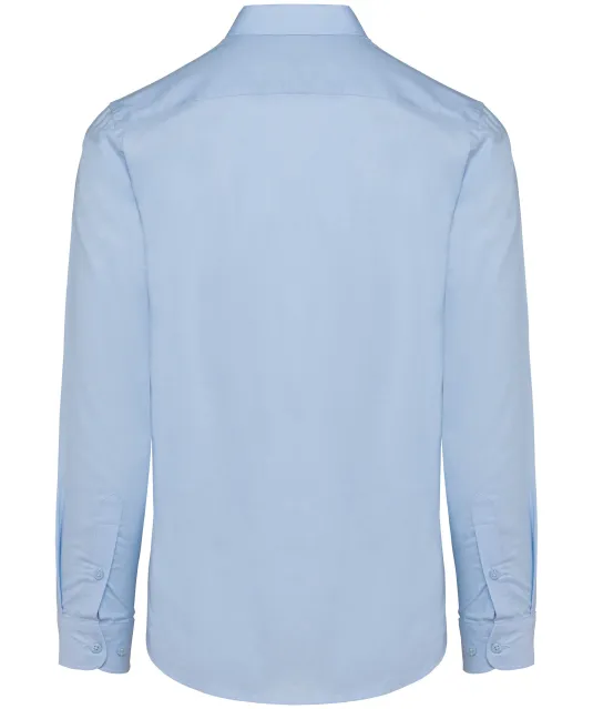 K595 - Heren overhemd Oxford lange mouwen Oxford Blue