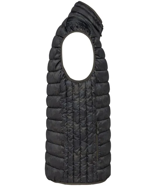 K6113 - Men’s lightweight sleeveless down jacket Jungle Camo