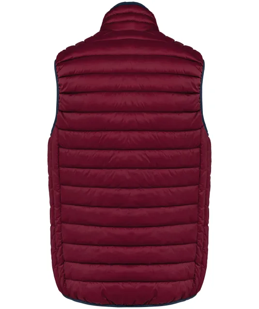 K6113 - Men’s lightweight sleeveless down jacket Wine