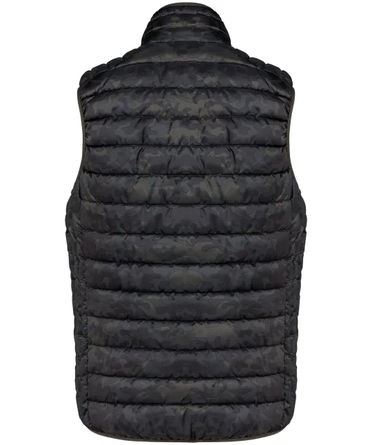 K6113 - Men’s lightweight sleeveless down jacket Jungle Camo