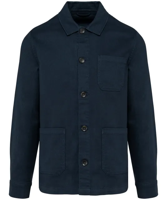 K671 - Heren jas worker Washed dark navy