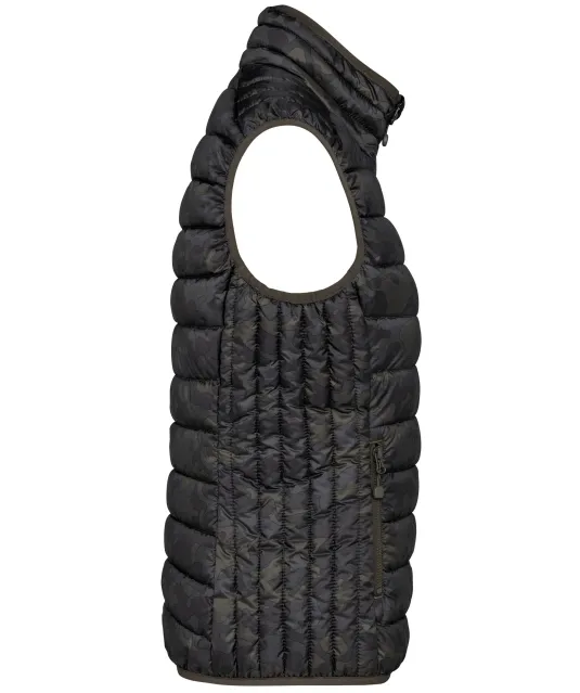 K6114 - Ladies' lightweight sleeveless down jacket Jungle Camo