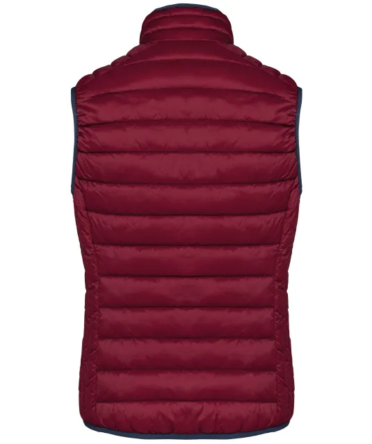 K6114 - Ladies' lightweight sleeveless down jacket Wine