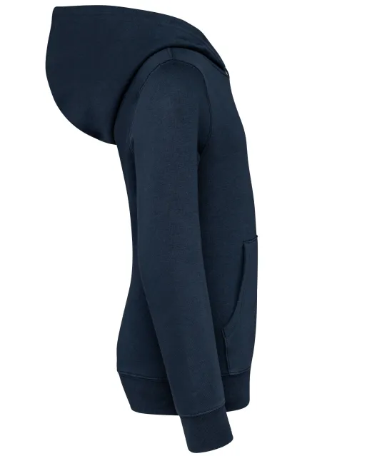 K4014 - Unisex kindersweater met contrasterende capuchon met motief Navy / Mariniere
