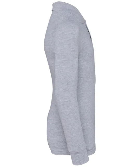 K269 - Kinderpolo lange mouwen Oxford Grey
