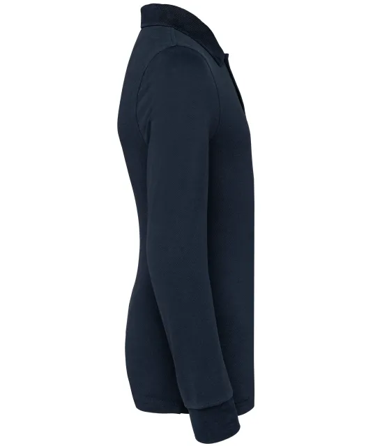 K269 - Kinderpolo lange mouwen Navy