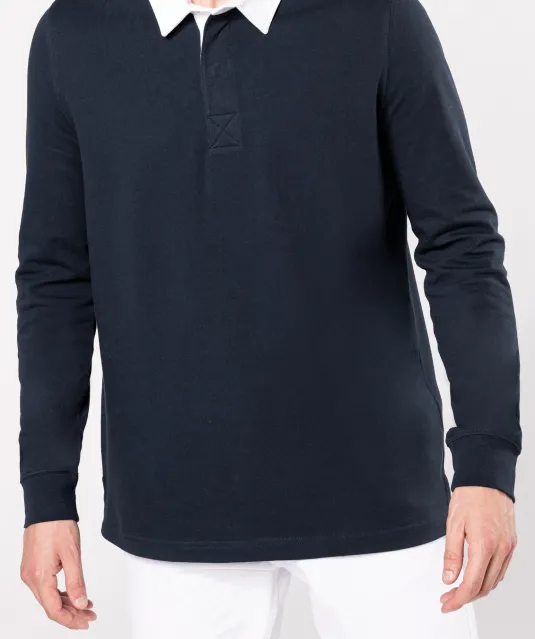 K213 - Rugbypolo Orange / White
