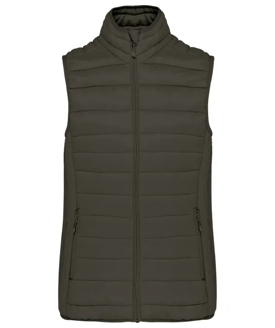 K6114 - Ladies' lightweight sleeveless down jacket Dark Khaki