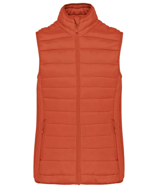 K6114 - Ladies' lightweight sleeveless down jacket Burnt Ochre