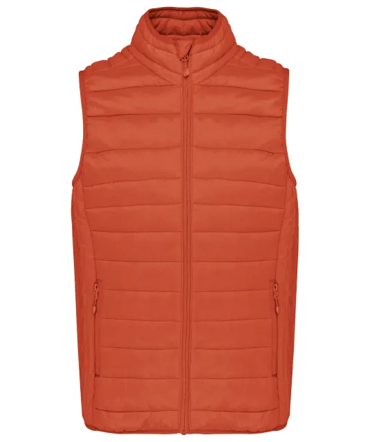 K6113 - Men’s lightweight sleeveless down jacket Burnt Ochre