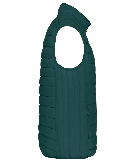 K6113 - Men’s lightweight sleeveless down jacket Mineral Green