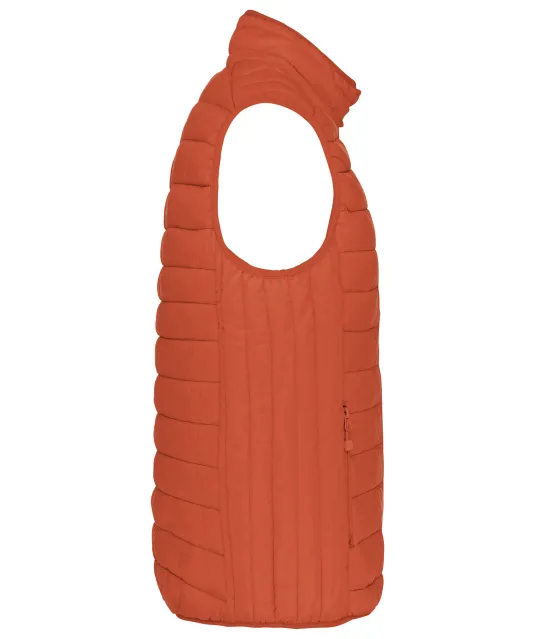 K6113 - Men’s lightweight sleeveless down jacket Burnt Ochre