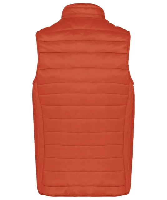 K6113 - Men’s lightweight sleeveless down jacket Burnt Ochre