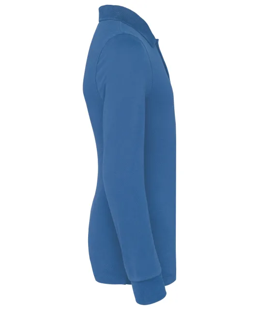 K269 - Kinderpolo lange mouwen Light Royal Blue
