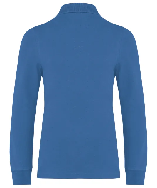 K269 - Kinderpolo lange mouwen Light Royal Blue