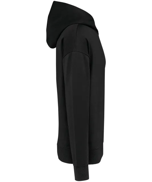 K4018 - Oversized fleece sweater met capuchon Black