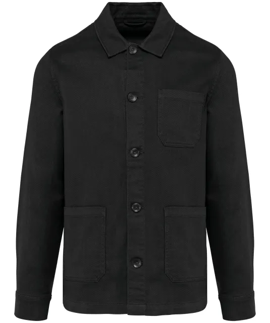 K671 - Heren jas worker Washed black