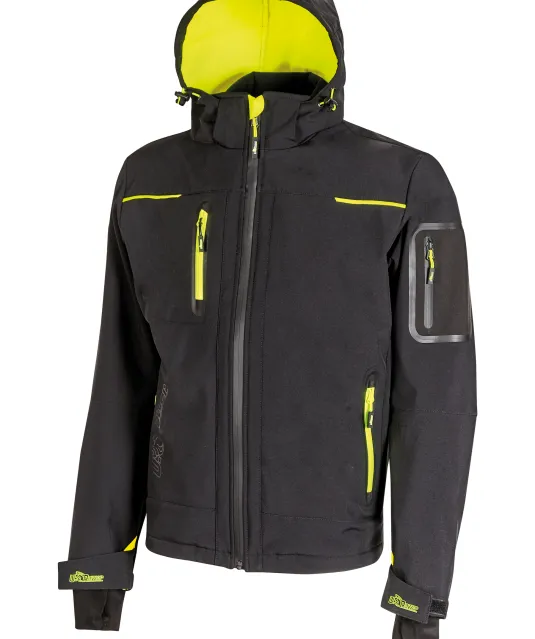 UPFU187 - Softshell jas Space Black Carbon