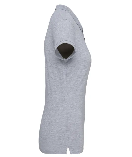 K255 - Piqué-damespolo korte mouwen Oxford Grey