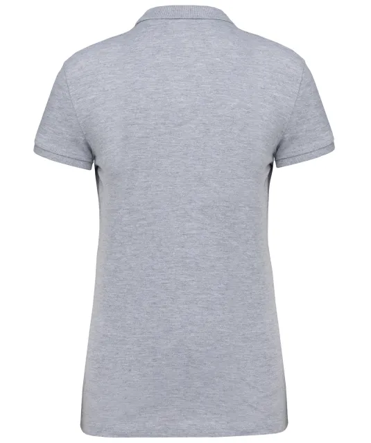 K255 - Piqué-damespolo korte mouwen Oxford Grey