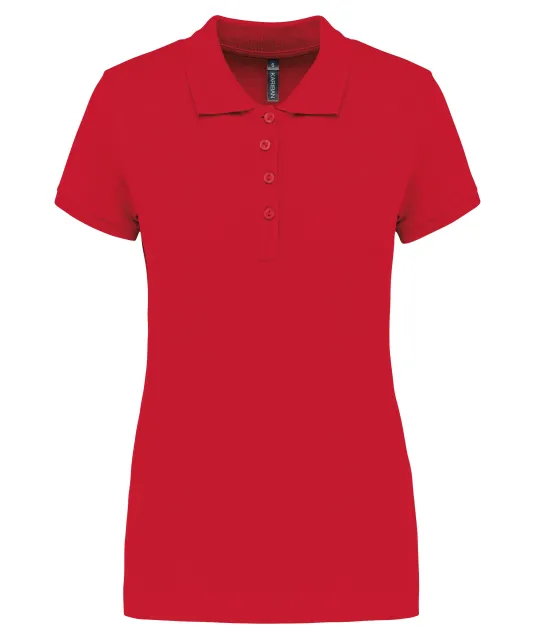 K255 - Piqué-damespolo korte mouwen Red