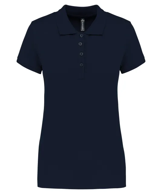 K255 - Piqué-damespolo korte mouwen Navy