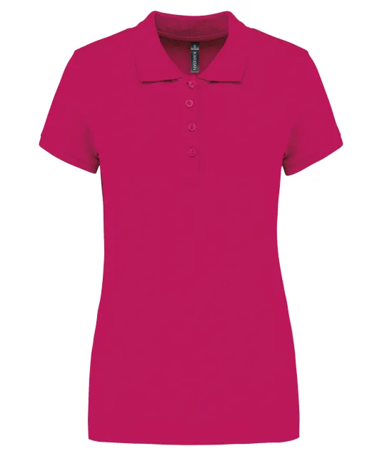 K255 - Piqué-damespolo korte mouwen Fuchsia