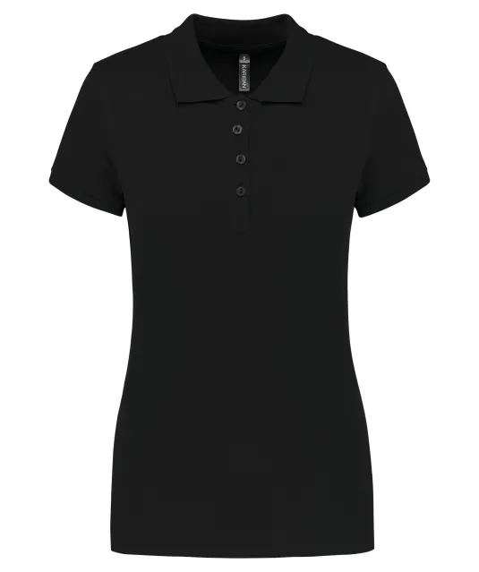 K255 - Piqué-damespolo korte mouwen Black