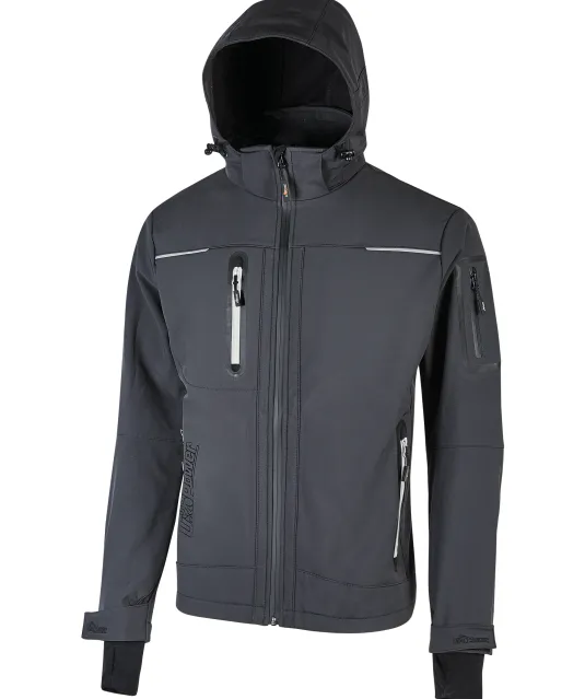 UPFU187 - Softshell jas Space Asphalt Grey