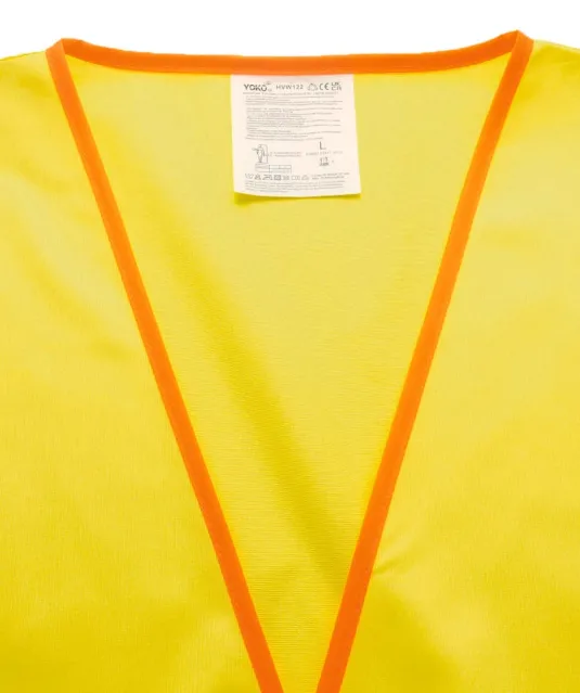 YHVW122 - Tweekleurig veiligheidshesje Hi Vis Yellow / Black