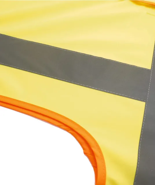 YHVW122 - Tweekleurig veiligheidshesje Hi Vis Yellow / Black