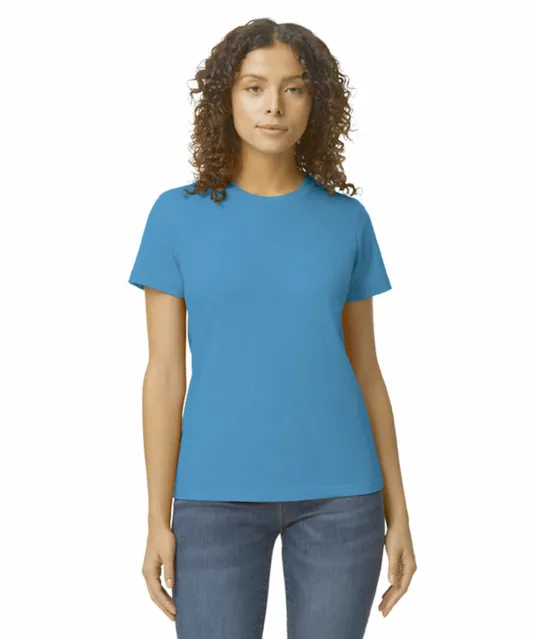 GI65000L - Dames-T-shirt Softstyle Midweight White