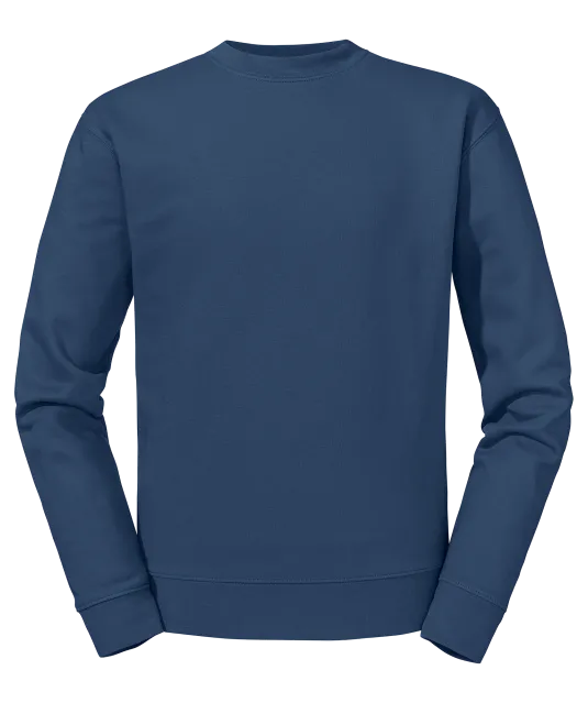 RU262M - Authentic Sweater met ronde hals Indigo