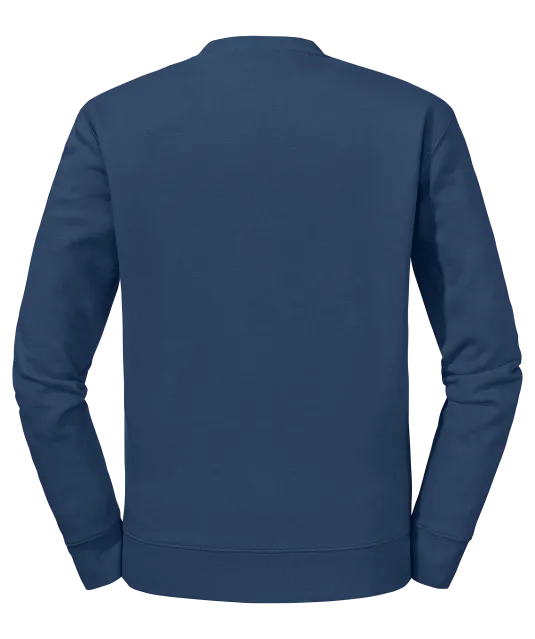 RU262M - Authentic Sweater met ronde hals Indigo