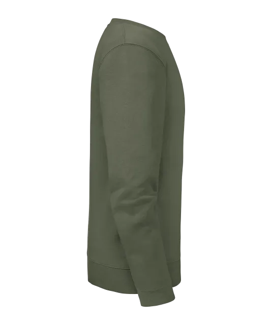 RU262M - Authentic Sweater met ronde hals OLIVE