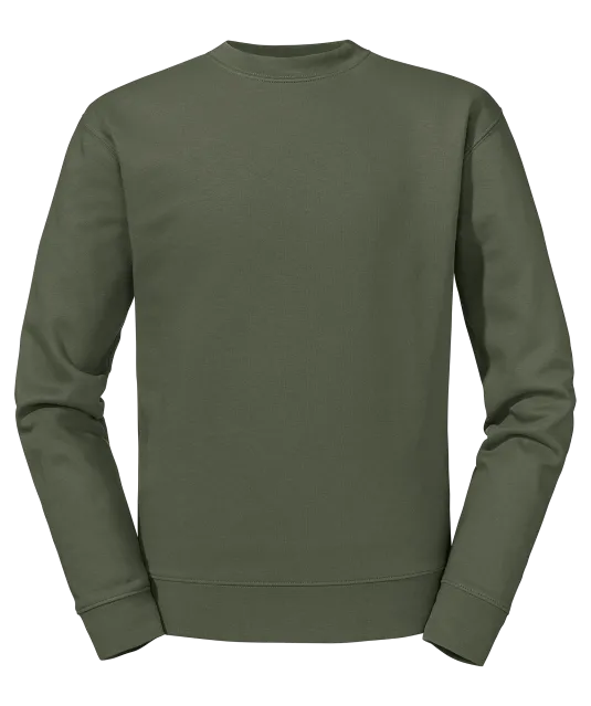 RU262M - Authentic Sweater met ronde hals OLIVE