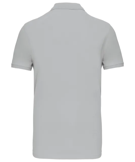 K239 - Piquépolo korte mouwen heren Snow Grey