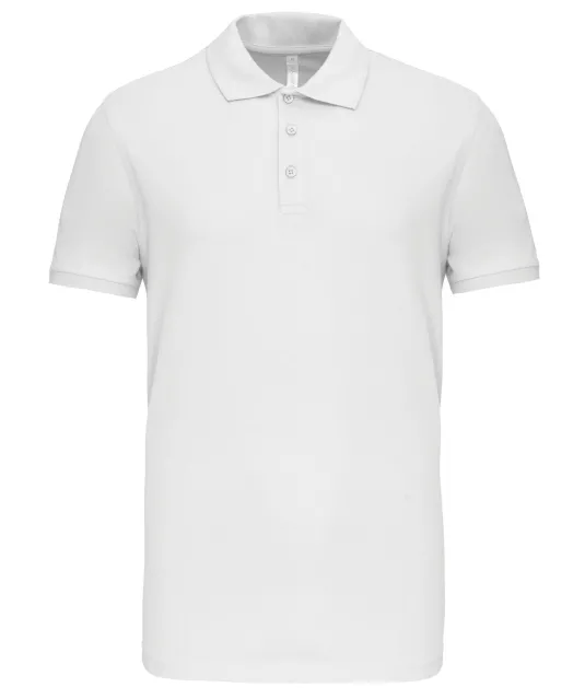 K239 - Piquépolo korte mouwen heren White