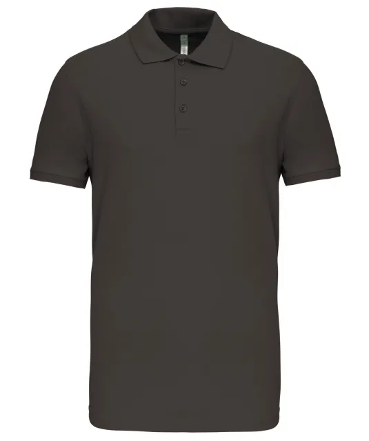 K239 - Piquépolo korte mouwen heren Dark Grey