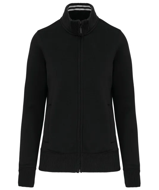K457 - Damessweater met rits Black