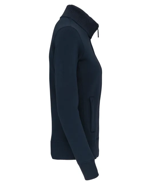 K457 - Damessweater met rits Navy