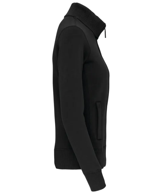 K457 - Damessweater met rits Black