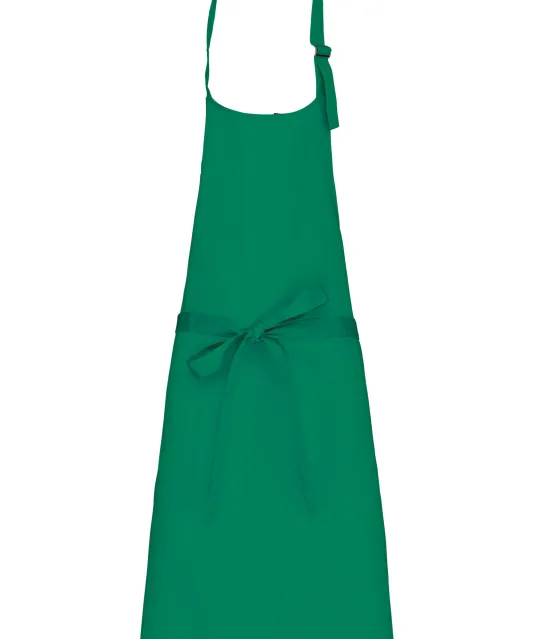 K895 - Katoenen schort zonder zak Kelly Green
