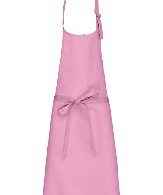 K895 - Katoenen schort zonder zak Dark Pink