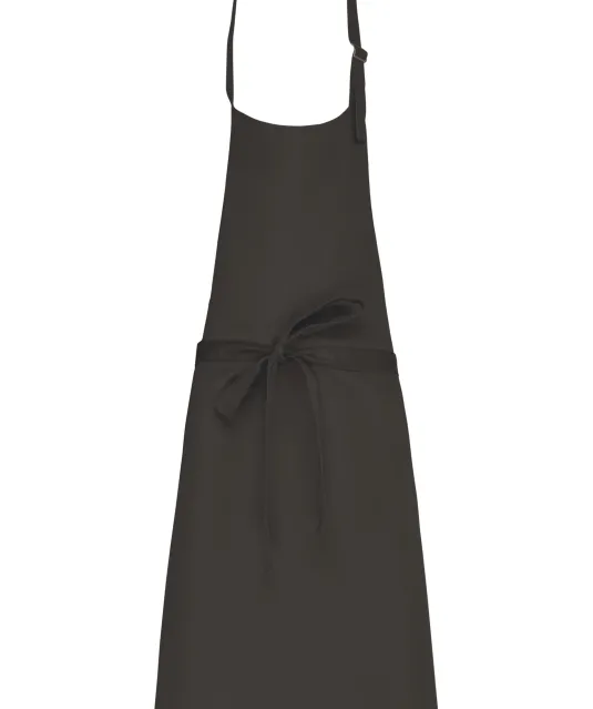 K895 - Katoenen schort zonder zak Dark Grey