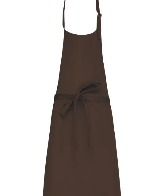 K895 - Katoenen schort zonder zak Chocolate