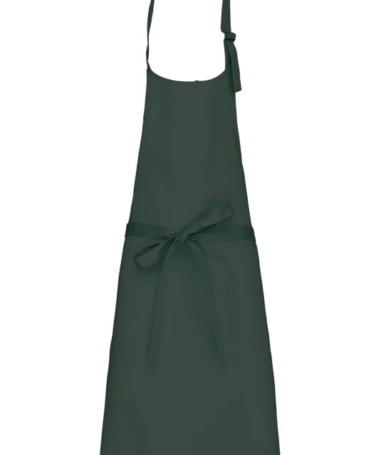 K895 - Katoenen schort zonder zak Bottle Green
