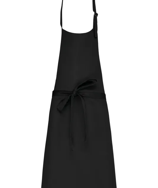 K895 - Katoenen schort zonder zak Black