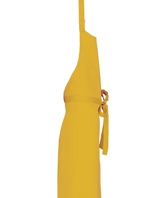 K895 - Katoenen schort zonder zak Mustard