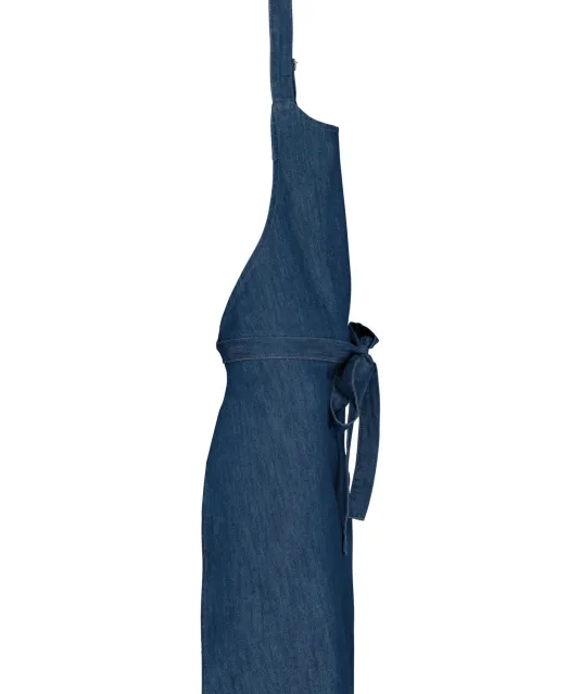 K895 - Katoenen schort zonder zak Denim